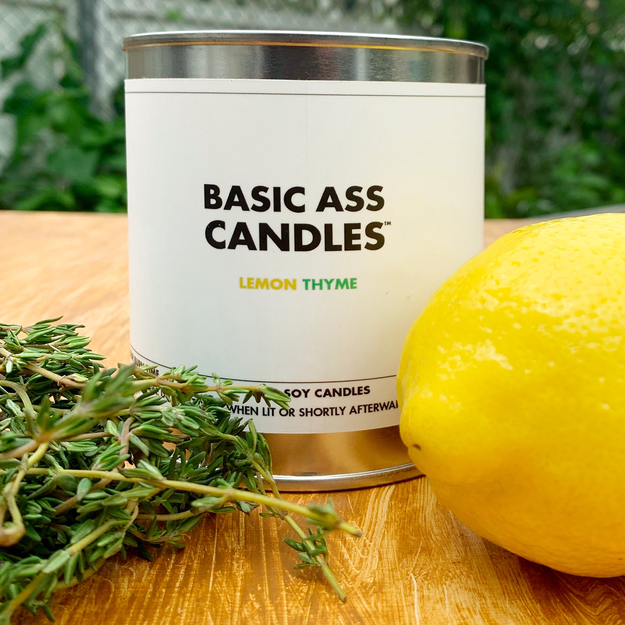 LEMON THYME – Basic Ass Candles